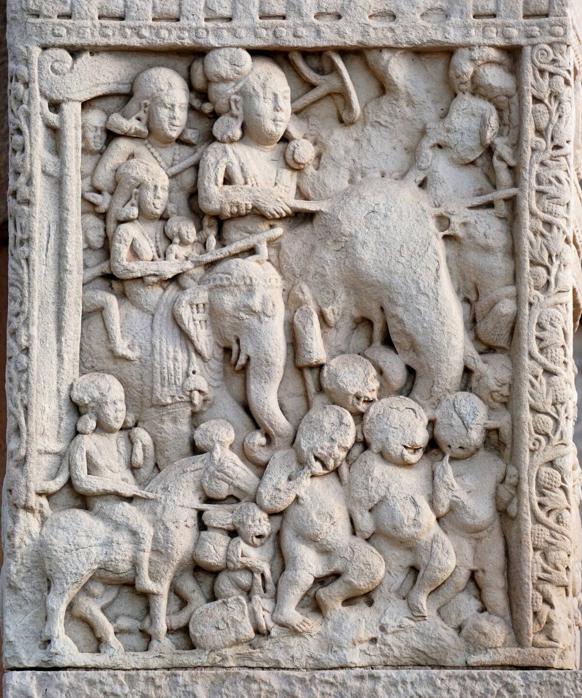 Emperor Ashoka The Great On Elephant