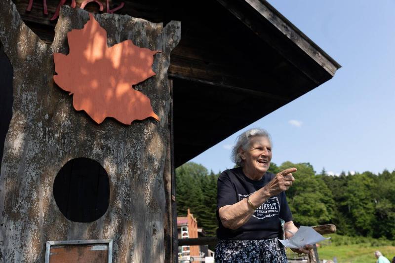 Friends gather for a creemee after the theater