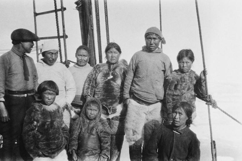 Inuit Indians Posing Together