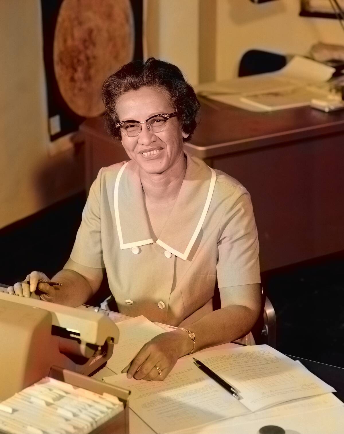 Katherine Johnson (Colorized)