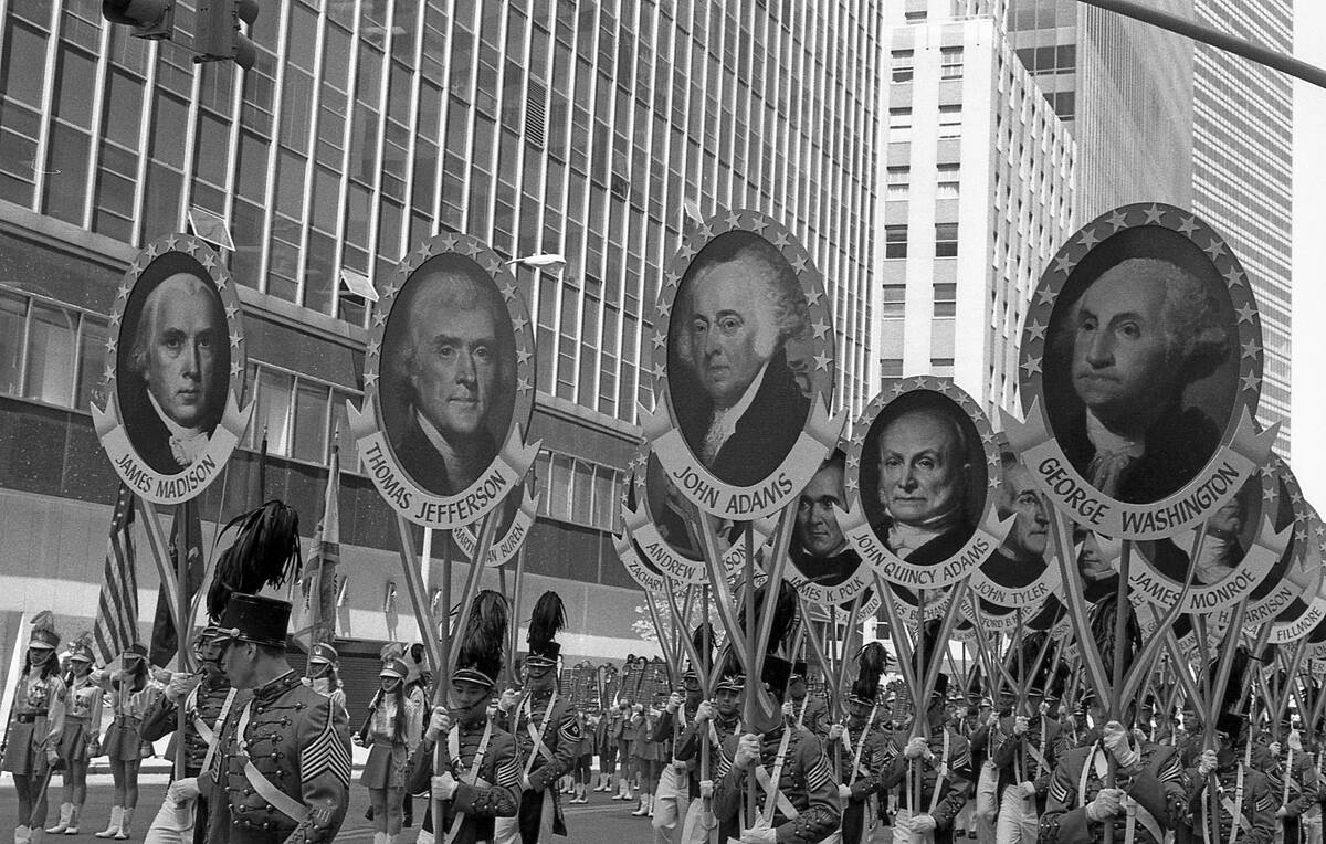 Marchers At The Bicentennial Presidential Parade