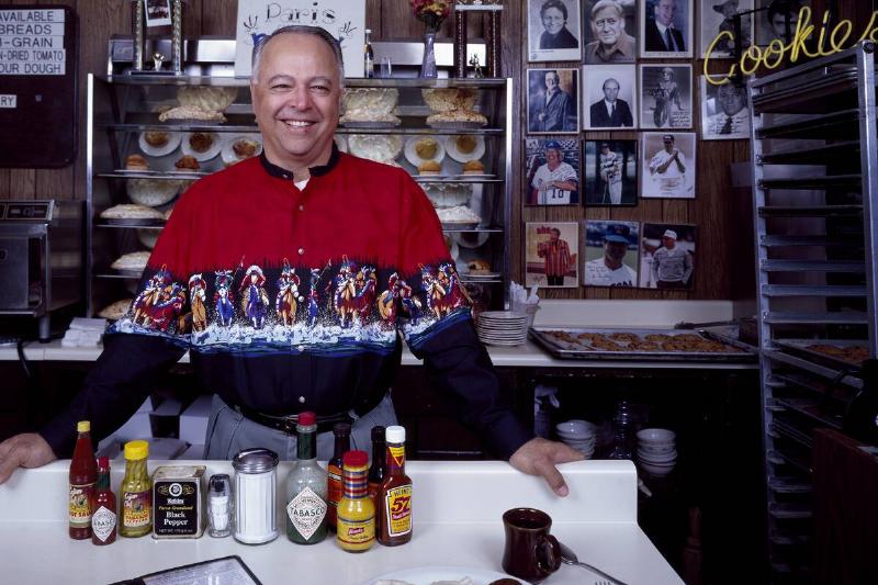 Mike Smith, owner of the Paris Coffee Shop, a diner in Fort Worth that draws patrons from all over T