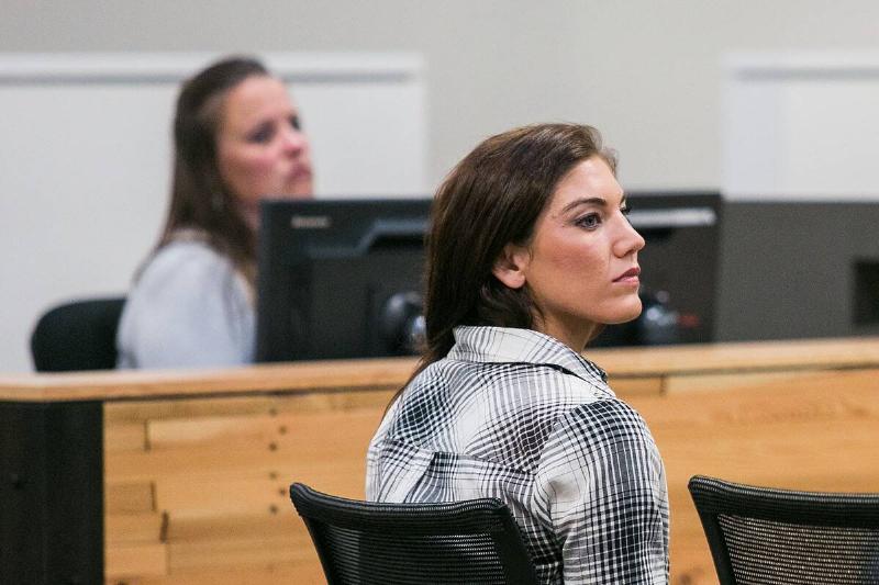 Olympic Gold Medalist Hope Solo Court Appearance - Kirkland, WA