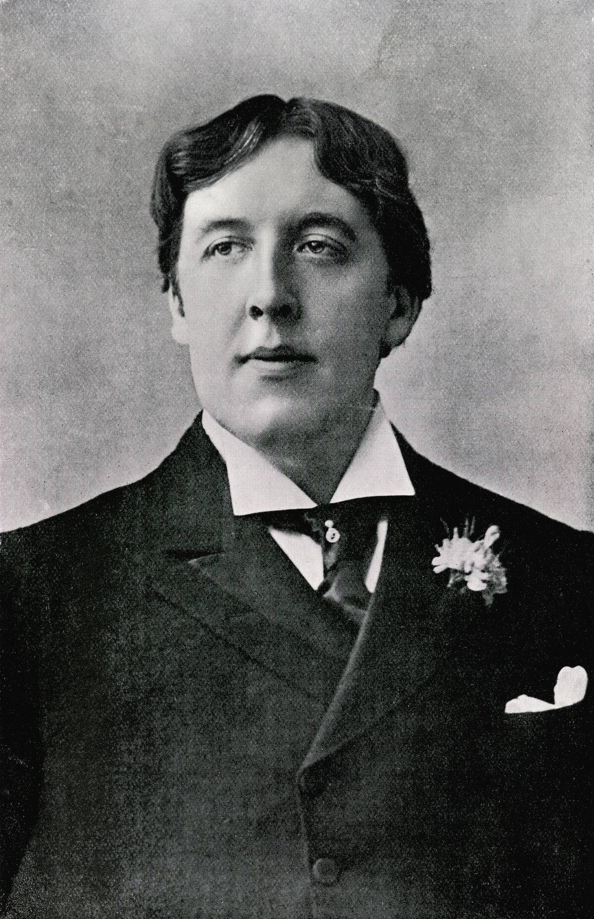 Oscar Fingal O'Flahertie Wills Wilde 1854 to 1900 Irish novelist playwright freemason wit...
