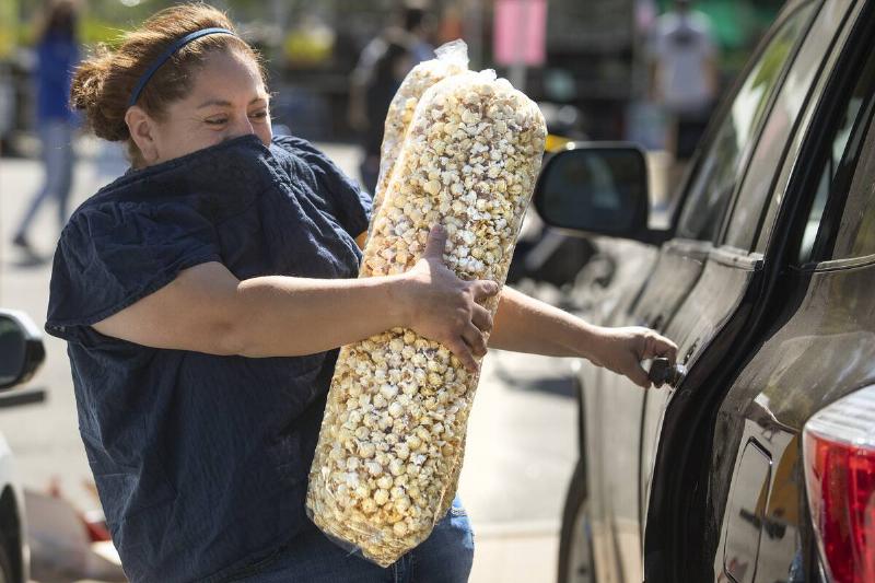 People attend Thousand Oaks Certified Farmers Market