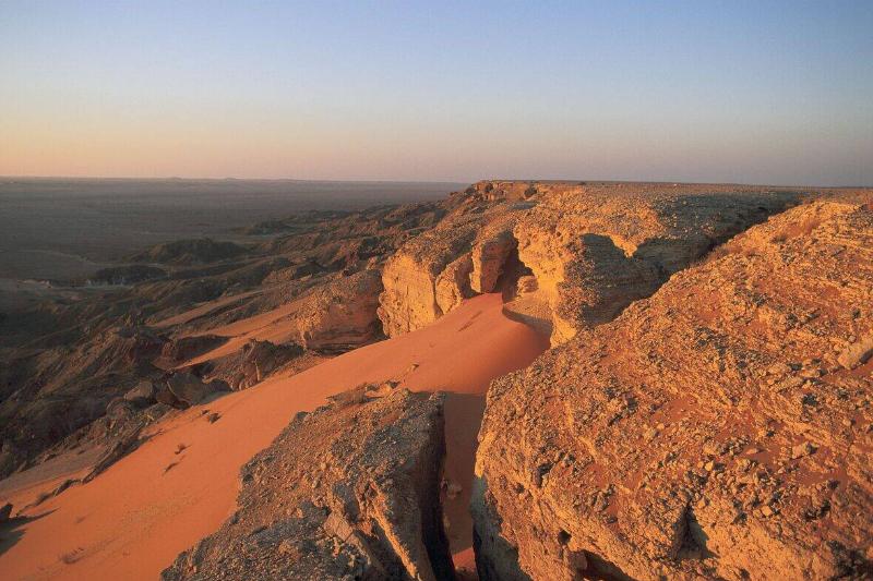 PLATEAU SEDIMENTAIRE, DESERT DU RUB AL KHALI, ARABIE SOAUDITE