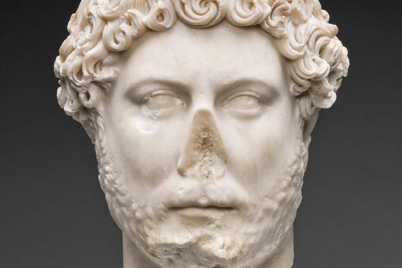 Portrait Head Of Emperor Hadrian