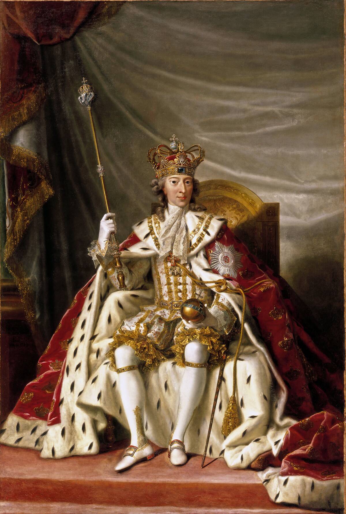Portrait Of King Christian Vii Of Denmark