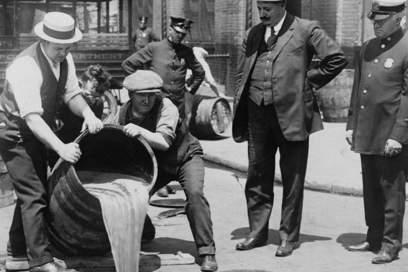 Prohibition in the USA 1920-1933.