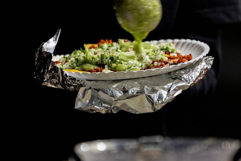 Street vendors in Fontana, CA