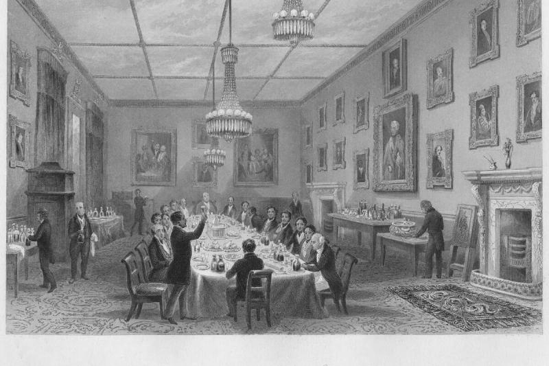 Thatched House Club. Dinner of the Dilettanti Society