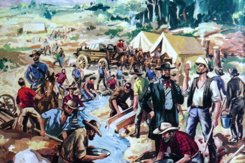The first gold rush in Australia inn 1851