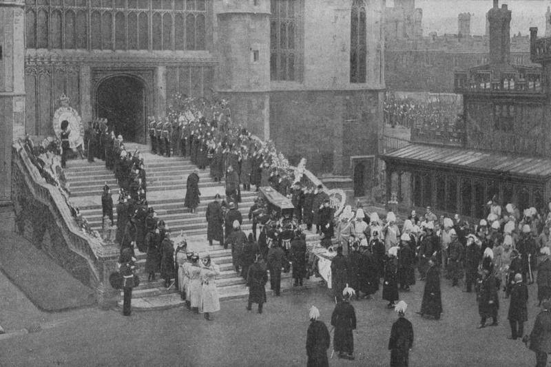 The funeral of Queen Victoria