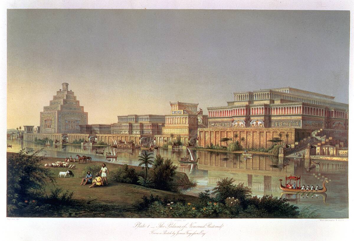 The Palaces Of Nimrud Restored' 1853