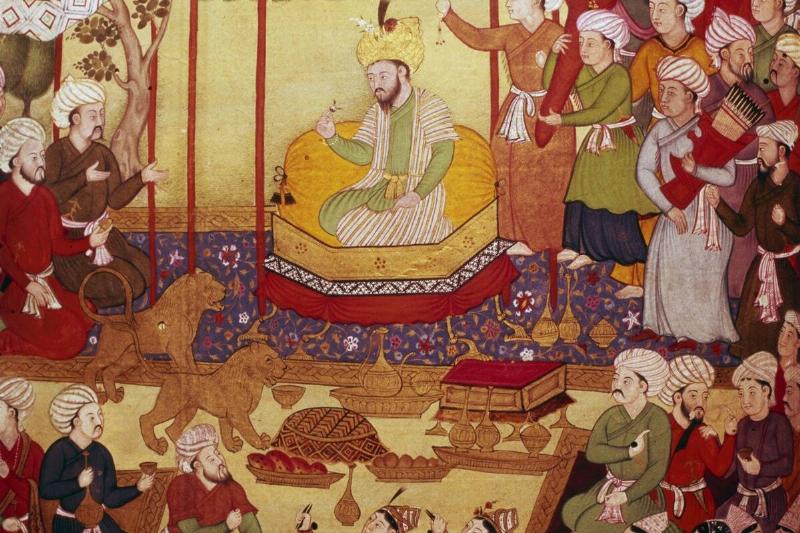 Timur Enthroned During Celebrations