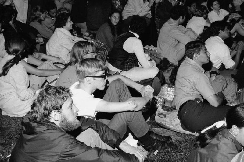 Watching The Moon Landing In Central Park