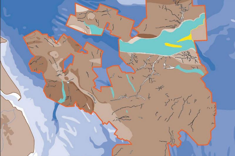Early Holocene landscape features mapped by the North Sea Palaeolandscapes Project