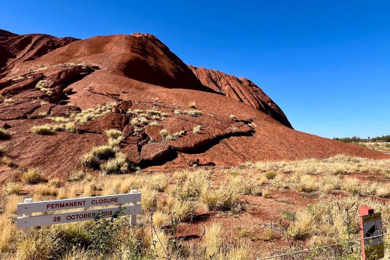 The sacred site of Uluru.