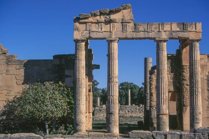 The portal of the Gymnasium, Cyrene.