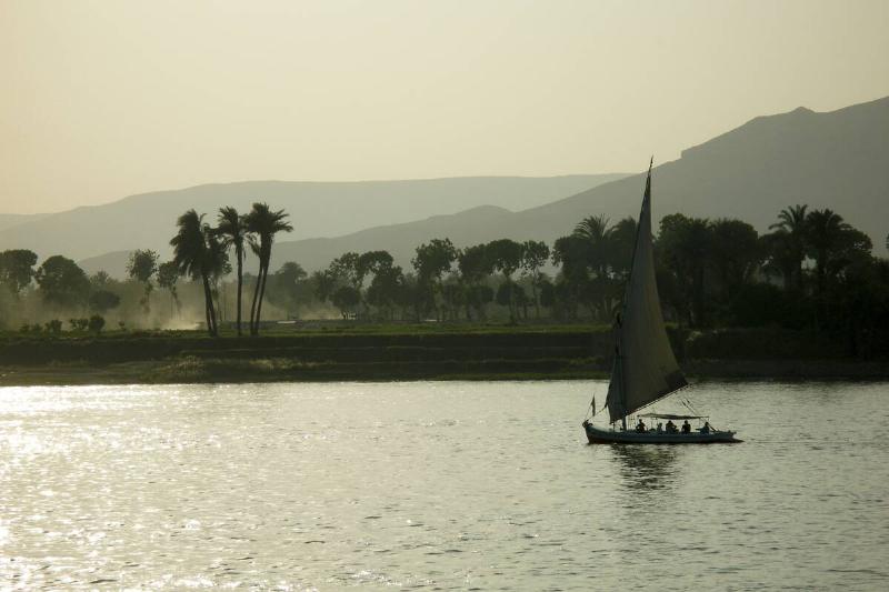 The Nile River in Luxor. 