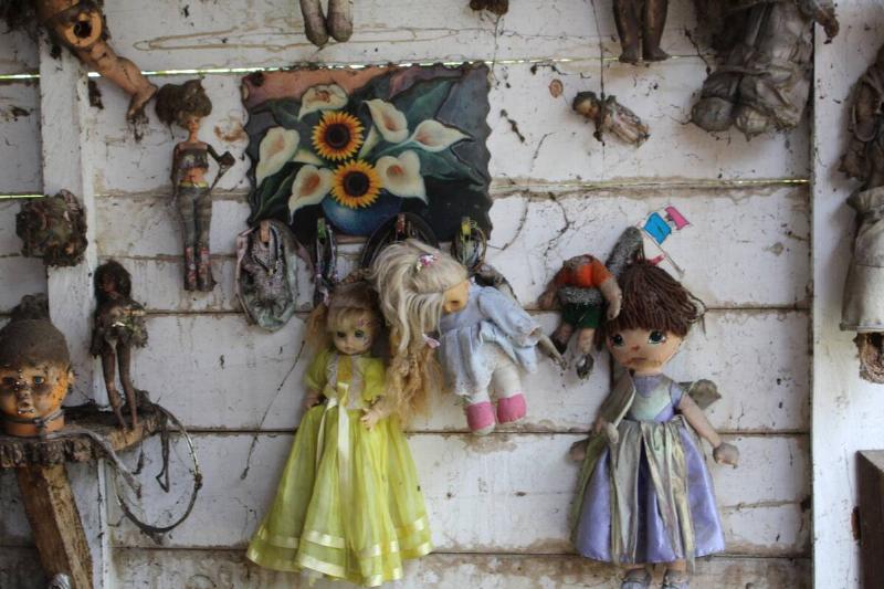 Dolls on doll island.