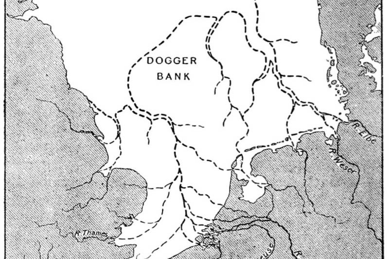 A map of where Doggerland would have been. 