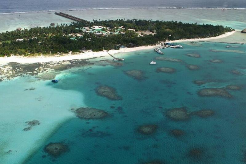 Tourist resort in the Maldives. 