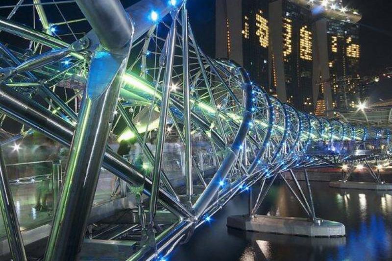 The Double Helix Bridge.