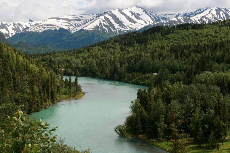 Kenai River, south of Anchorage, Alaska.