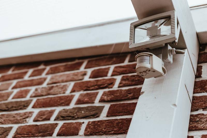 Motion activated outdoor light.