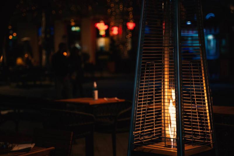 Outdoor heater.