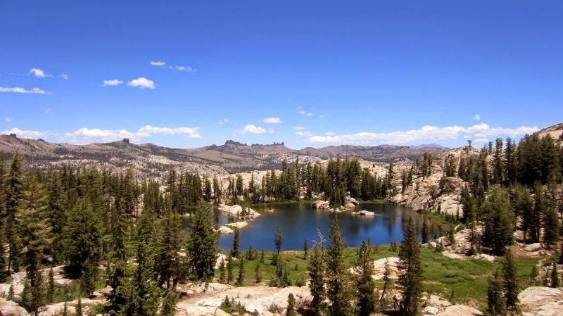 A landscape shot of the Emigrant Wilderness.