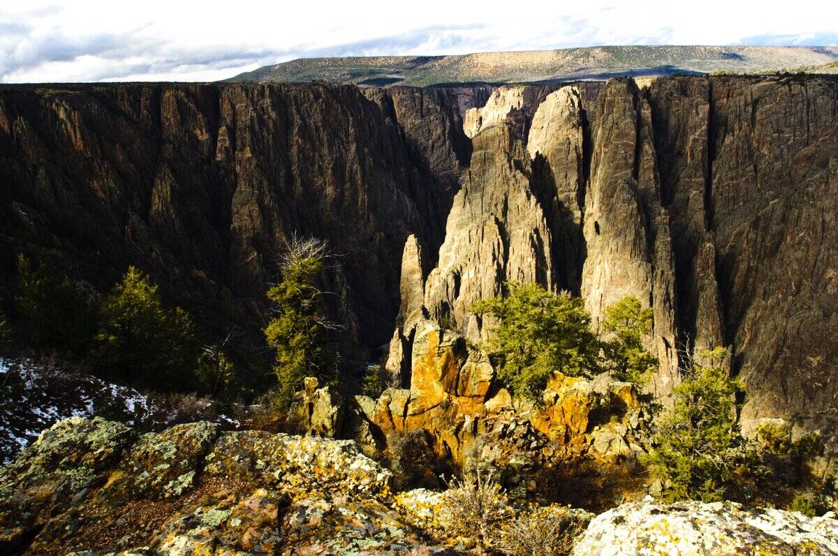 Colorado, Black Canyon of the Gunnison National Park, part of National Wilderness Preservation System, Gunnison Point Overlook