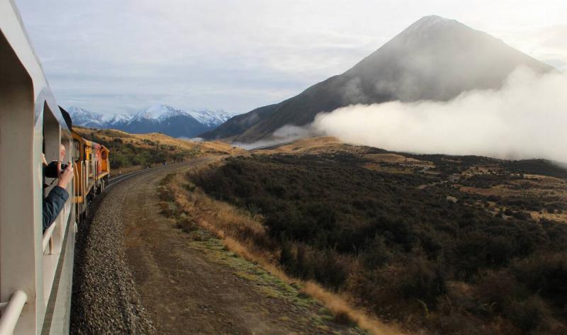 A view from the TranzAlpine train trip.