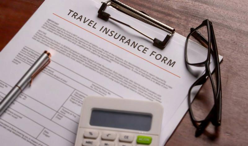 A travel insurance form.