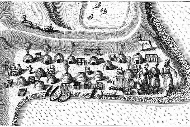 Settlement in Russian Lapland,1594.