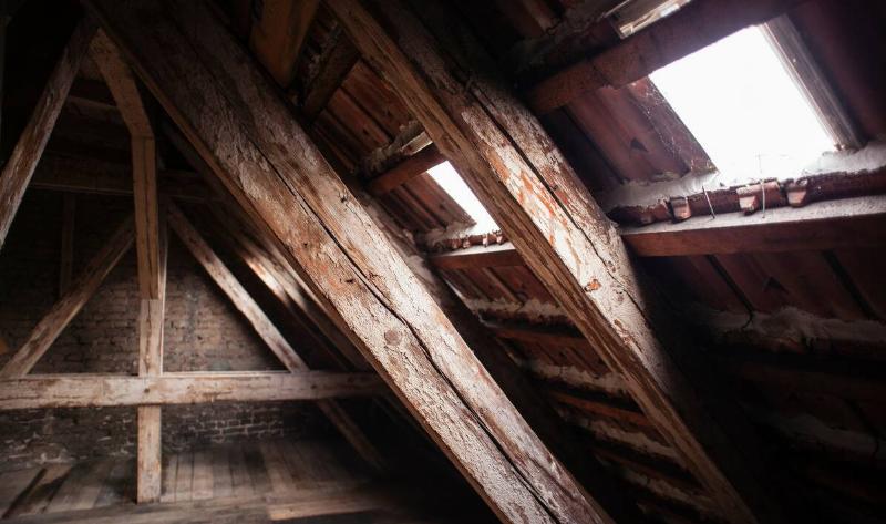 An old, worn away attic.