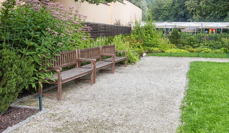 Bernardine Gardens park in the center of Vilnius, Lithuania