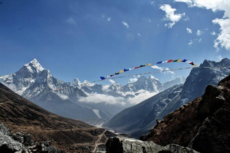 The Himalayan mountain range.