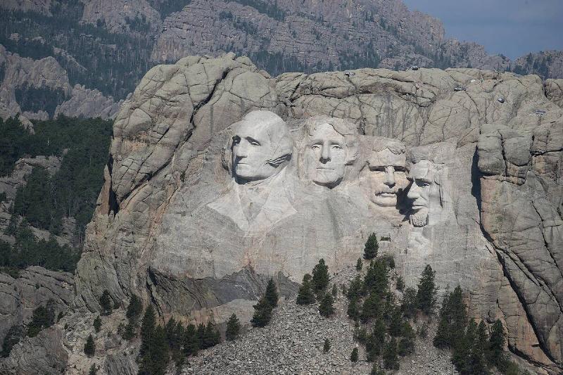 Mount Rushmore National Memorial And Keystone, South Dakota.