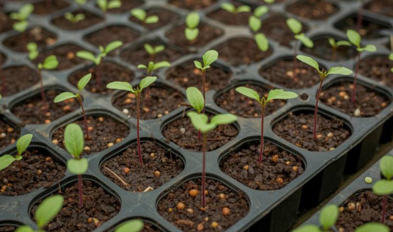 Sprouts growing out of a tree.