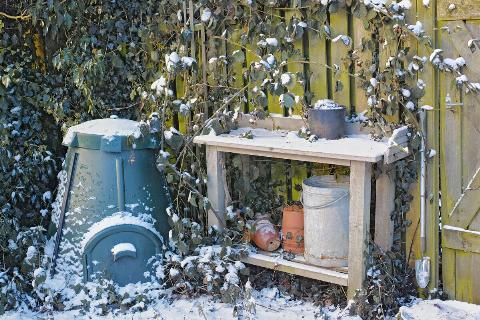 Gardners corner. Gardners corner in wintertime