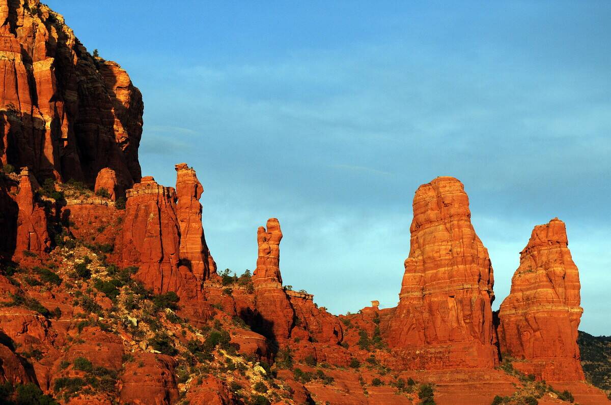 View of the sunset, near Flagstaff, Arizona on August 24, 2009