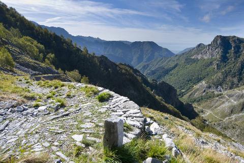 Via vandelli, resceto, massa, alpi apuane, toscana, italia