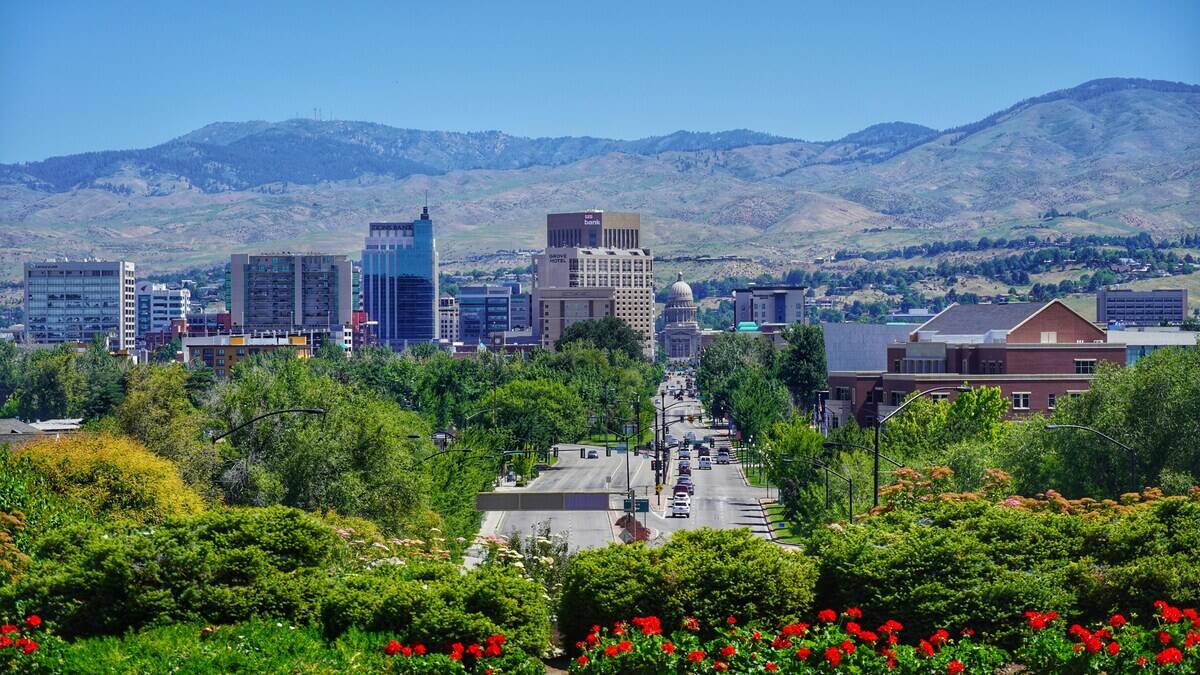 A shot of Boise, Idaho.