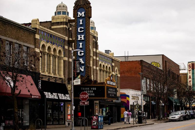 A view of Main Street in Downtown Ann Arbor, Michigan, U.S., on Nov. 16, 2024.