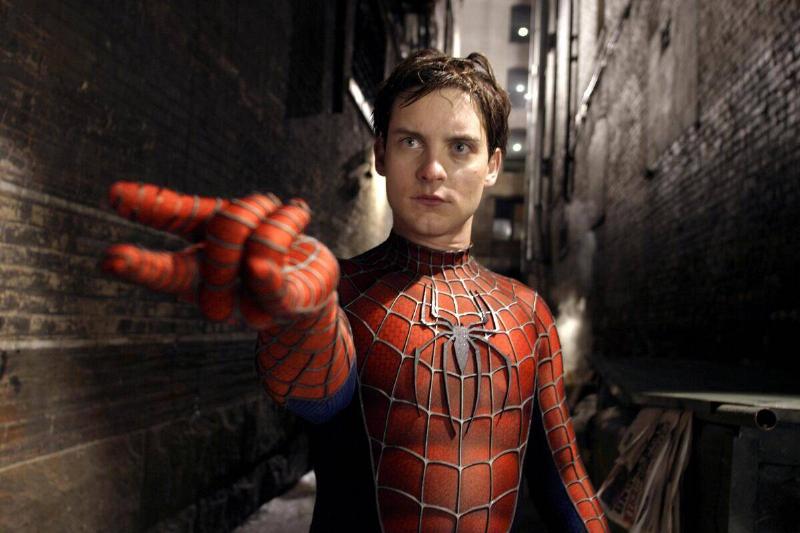 Tobey Maguire as Spider-Man in 'Spider-Man 2'
