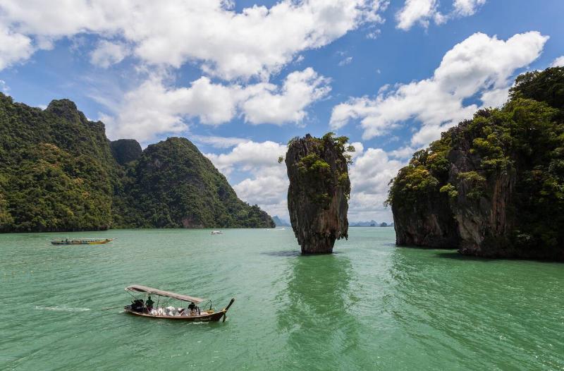 Ko Tapu is a 20 m tall islet in front of the Khao Phing Kan islands, in the Phang Nga Bay, in Thailand.