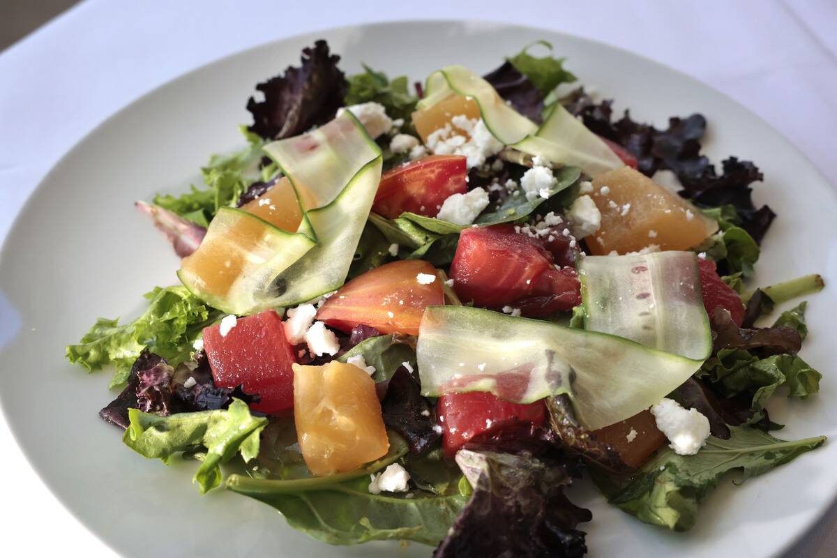 Salad on a plate