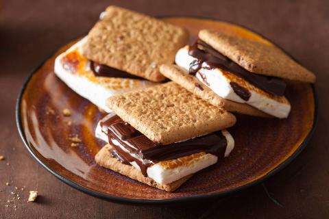 S'mores on a plate. 